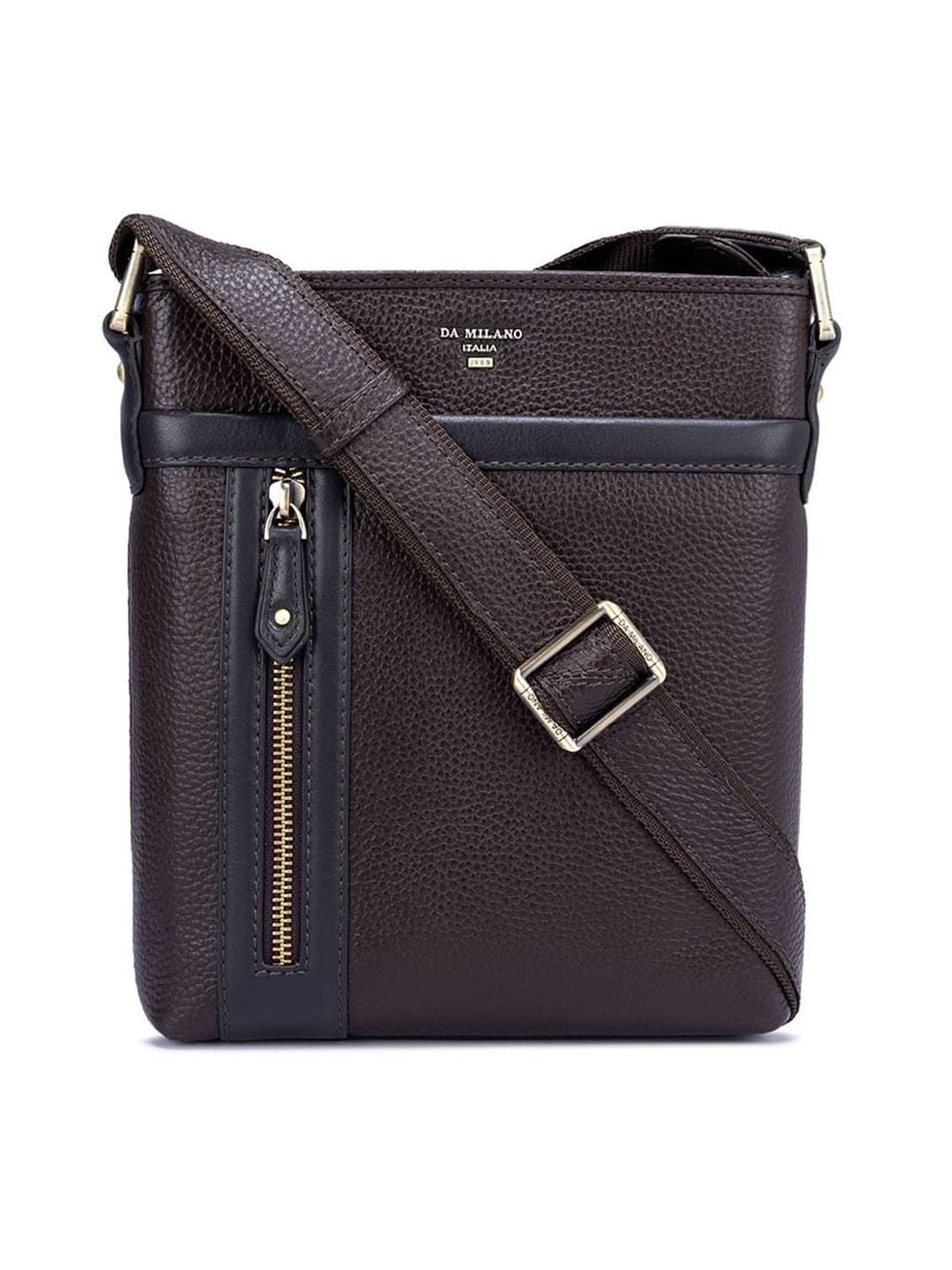 

Da Milano Leather Swagger Sling Bag, Brown