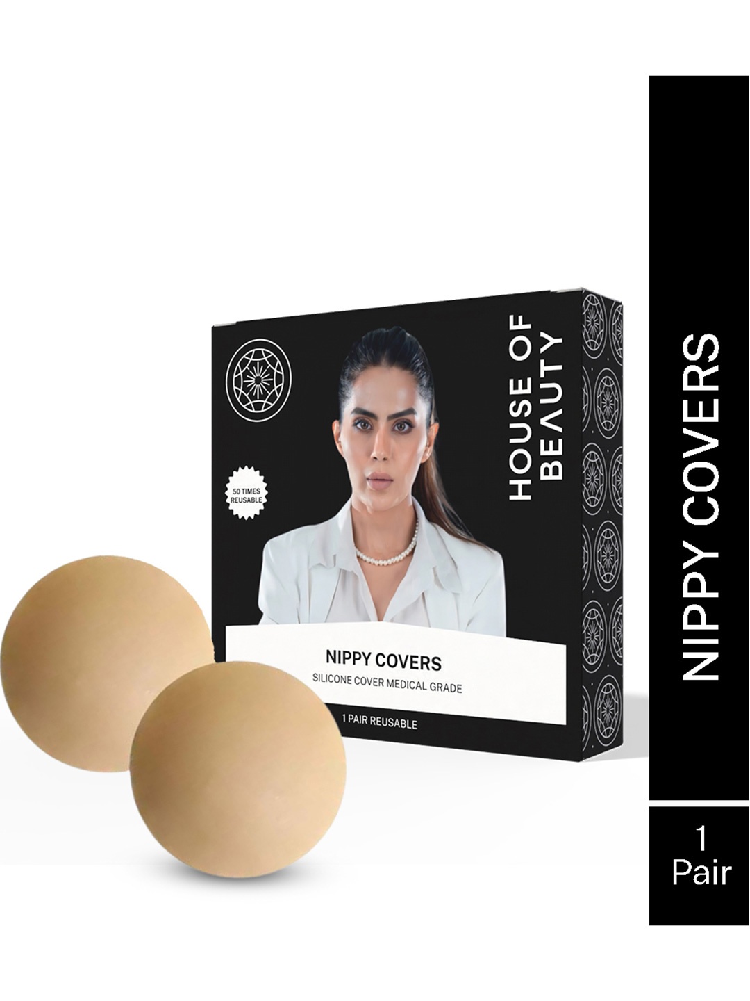 

House of Beauty Stick-On Nipple Covers, Nude