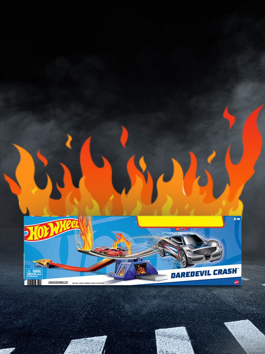 

Hot Wheels Daredevil Crash Track Set, Multi