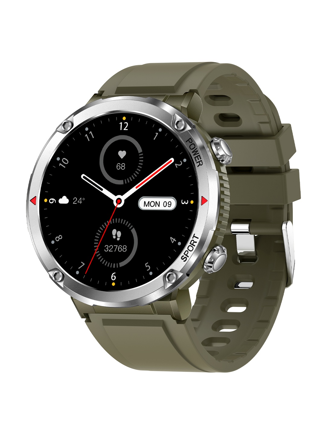 

Fire-Boltt Sphere 1.6" Sporty Rugged Smartwatch With Shock Proof Metal Body, Green