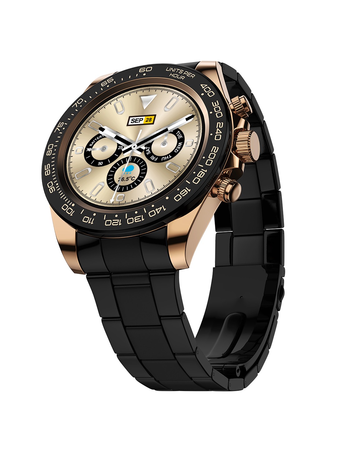 

Fire-Boltt Blizzard 1.28" Luxury Smartwatch with Bluetooth Calling, Black