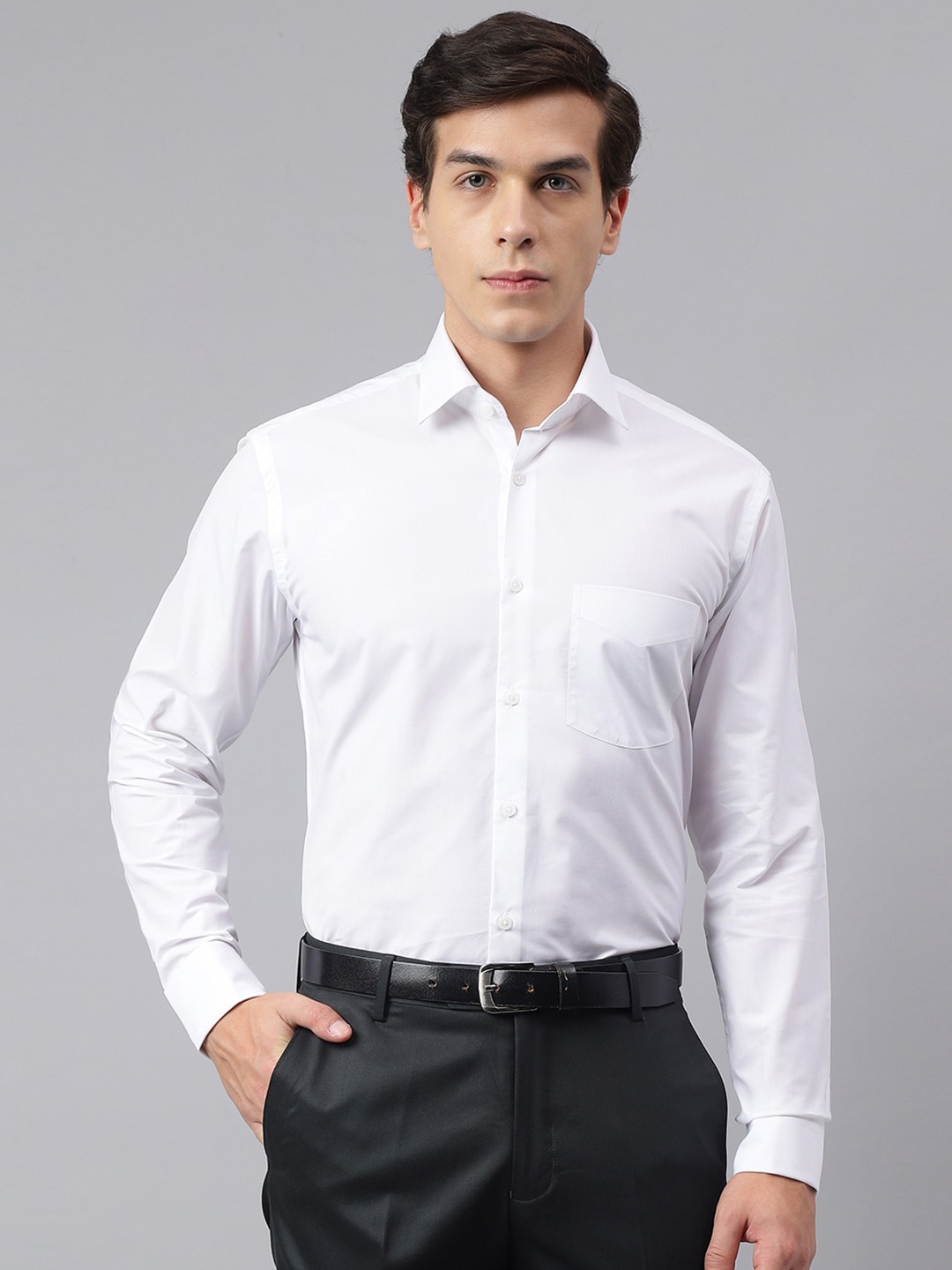 

Richlook Standard Opaque Formal Shirt, White