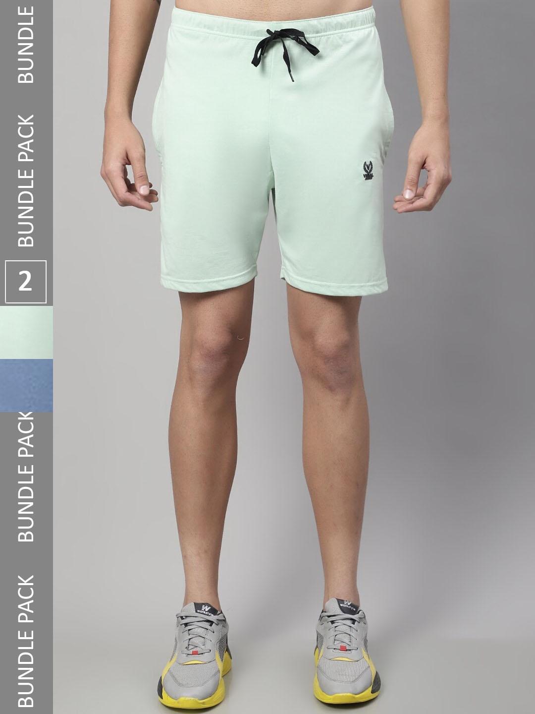 

MACK JONNEY Pack of 2 Cotton Sports Shorts, Green