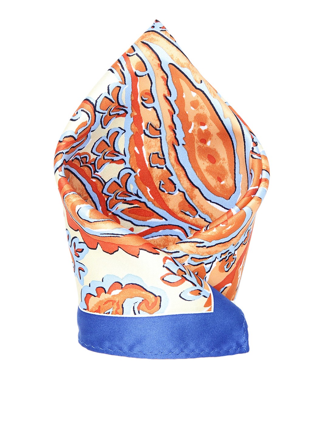 

Alvaro Castagnino Brown & Multi-coloured Pocket Square