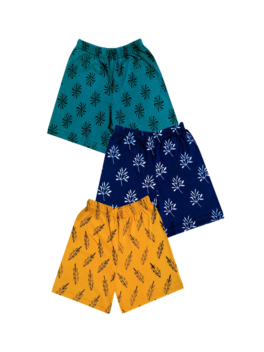 

IndiWeaves Girls Multicoloured Printed High-Rise Shorts, Multi