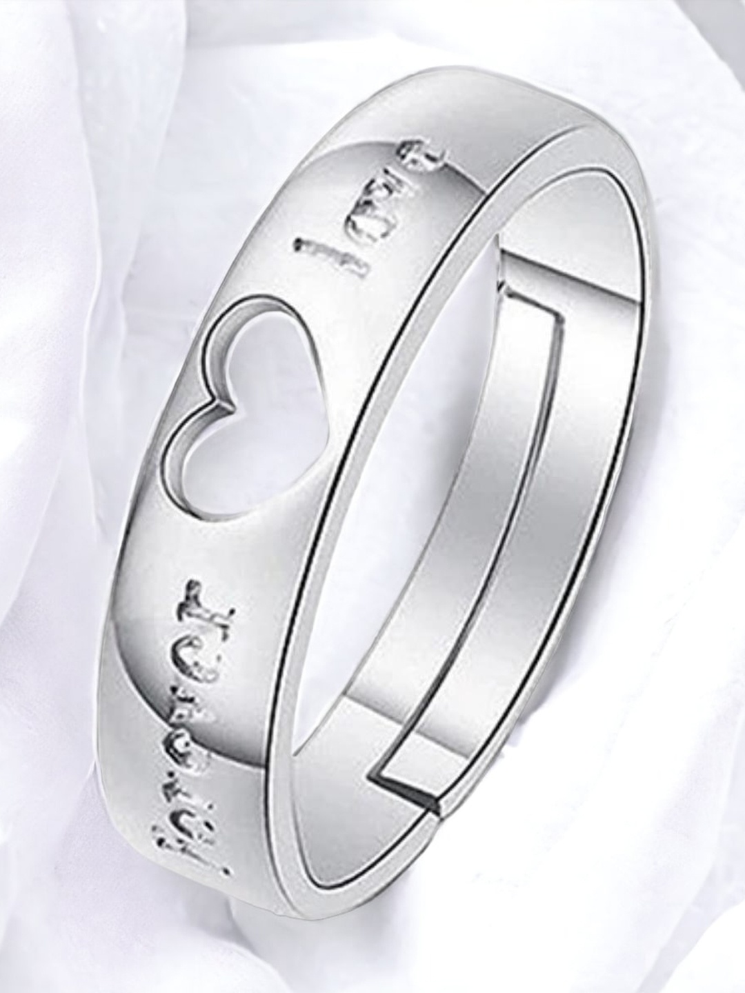 

MYKI Silver-Plated Adjustable Finger Ring