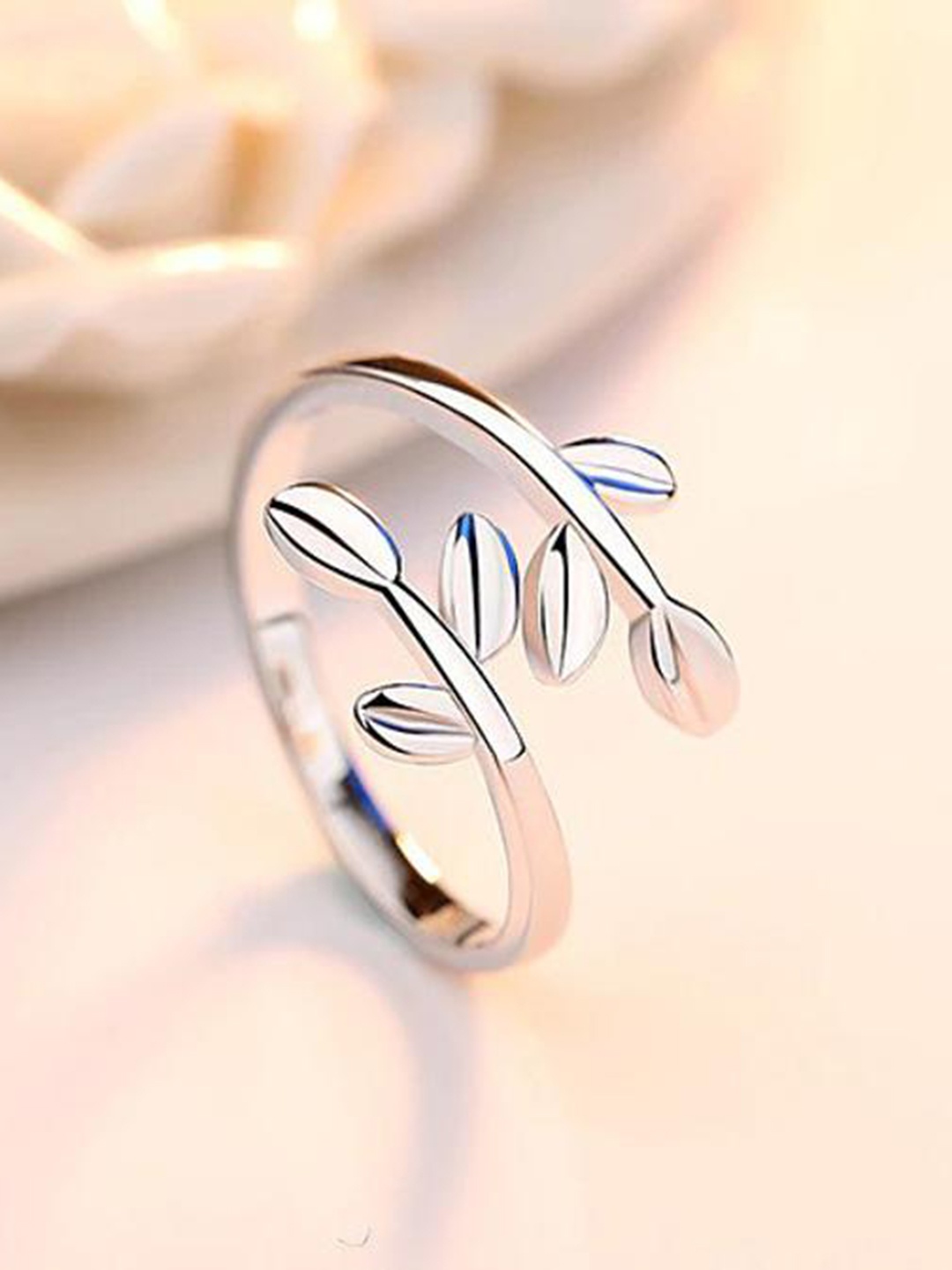

MYKI Silver-Plated Adjustable Finger Ring
