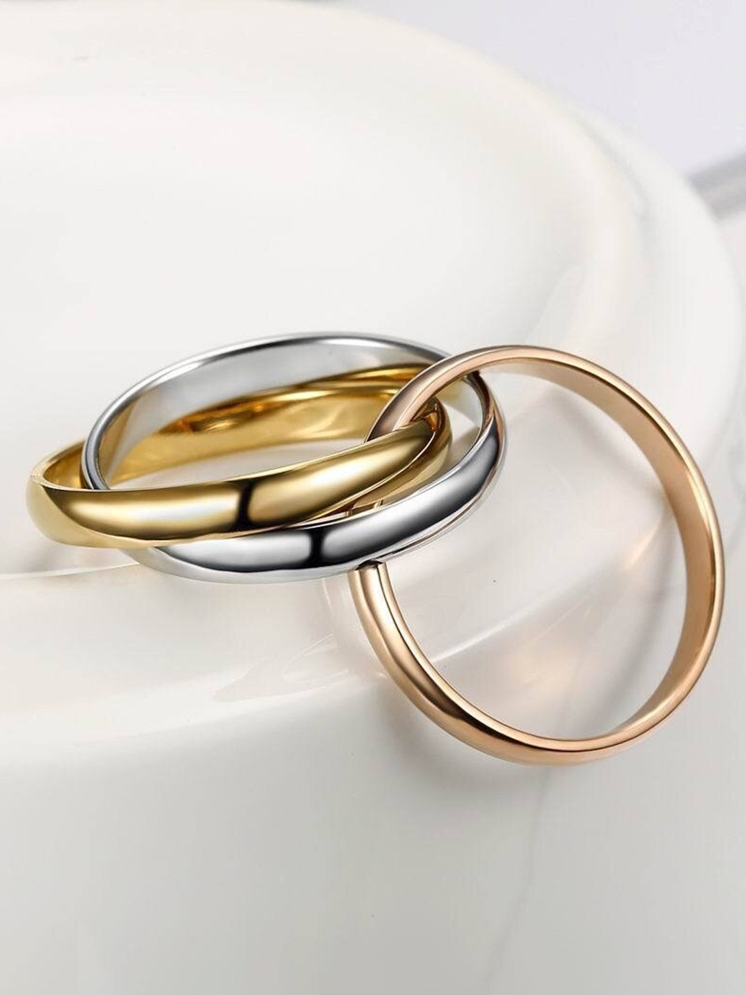

MYKI Gold-Silver-Plated Adjustable Finger Ring