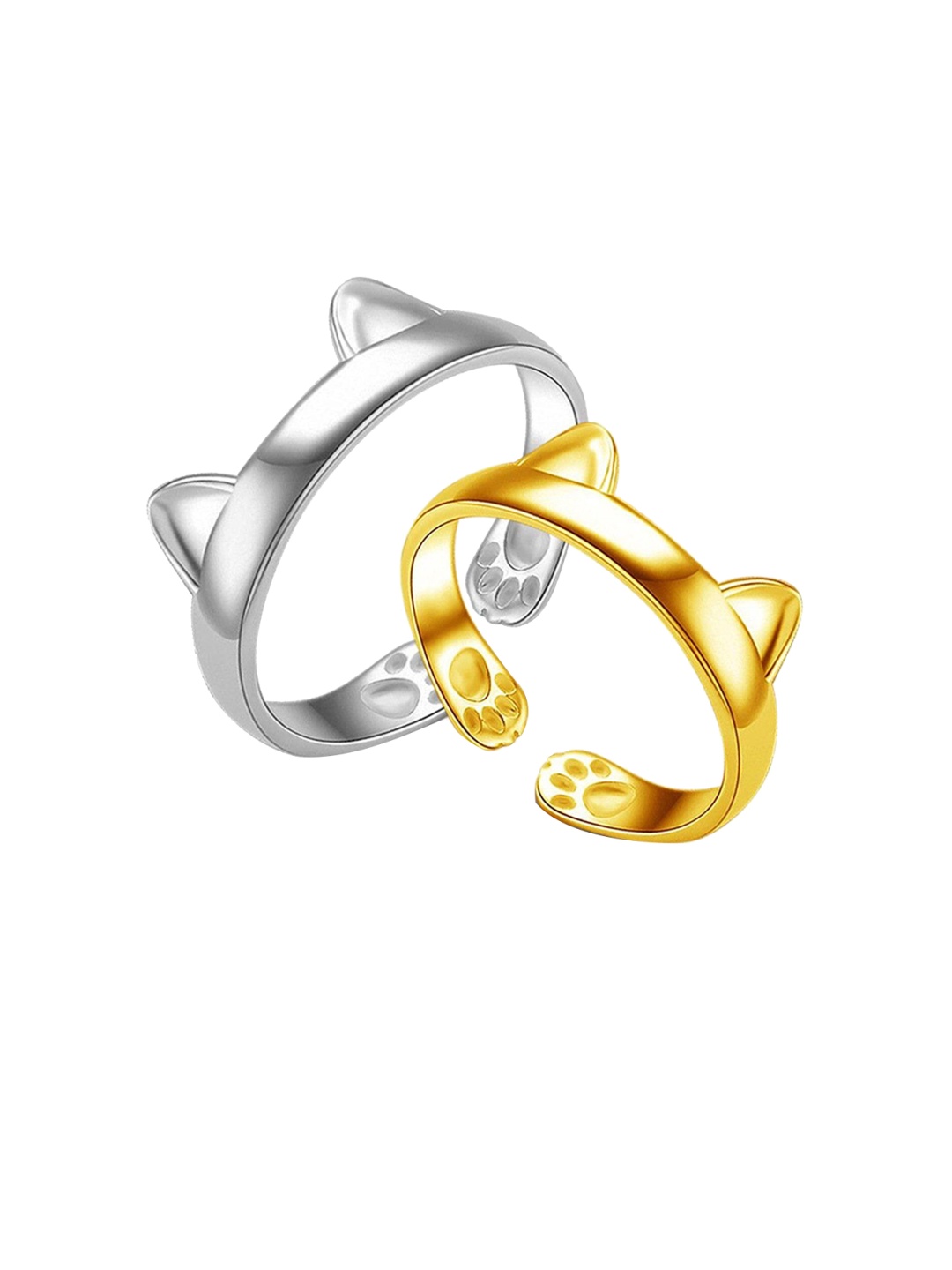 

MYKI Platinum-Plated Finger Ring, Silver