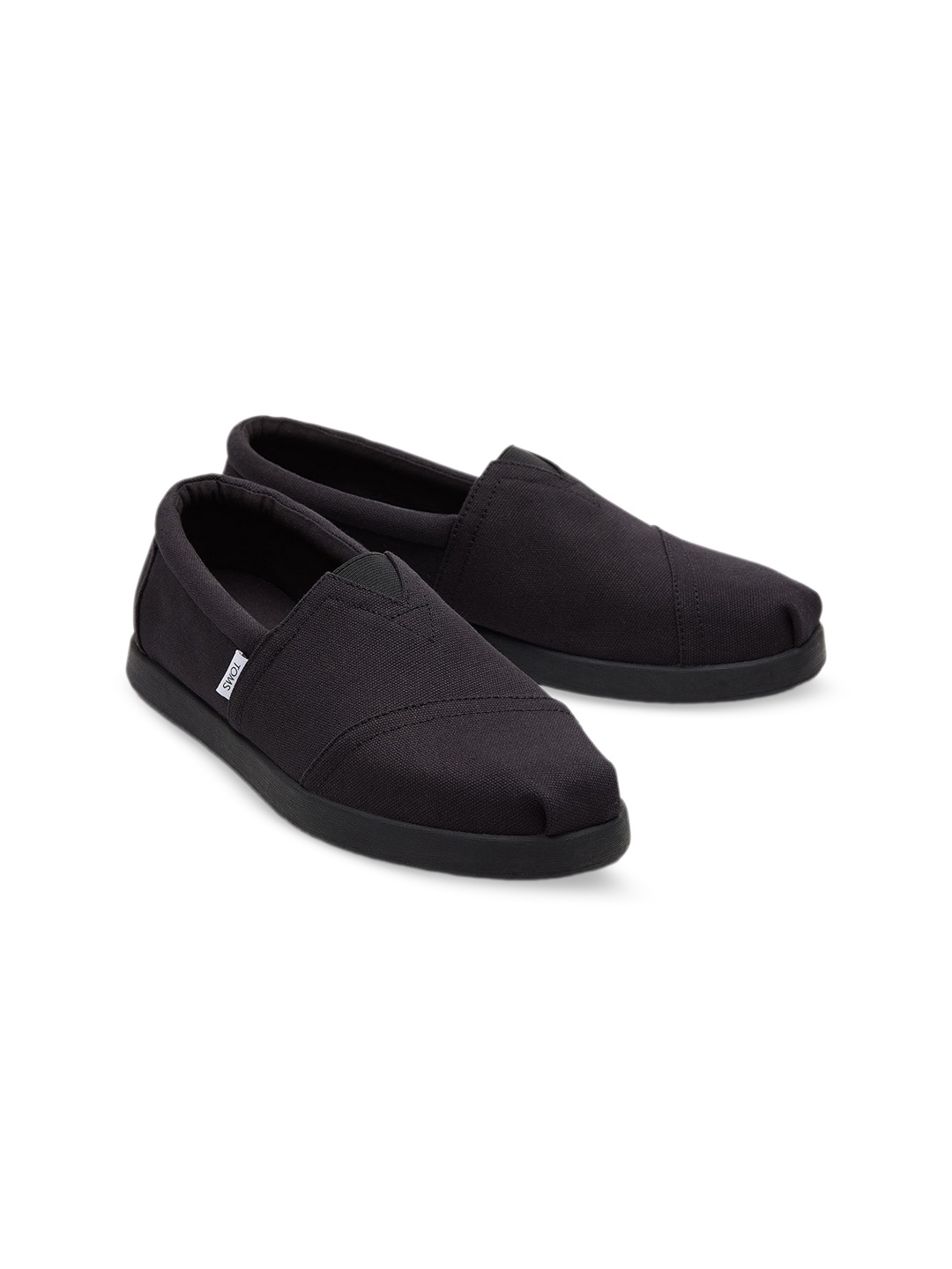 

TOMS Men Lightweight & OrthoLite EcoLT-Hybrid Canvas Basics Slip -On Sneakers, Black