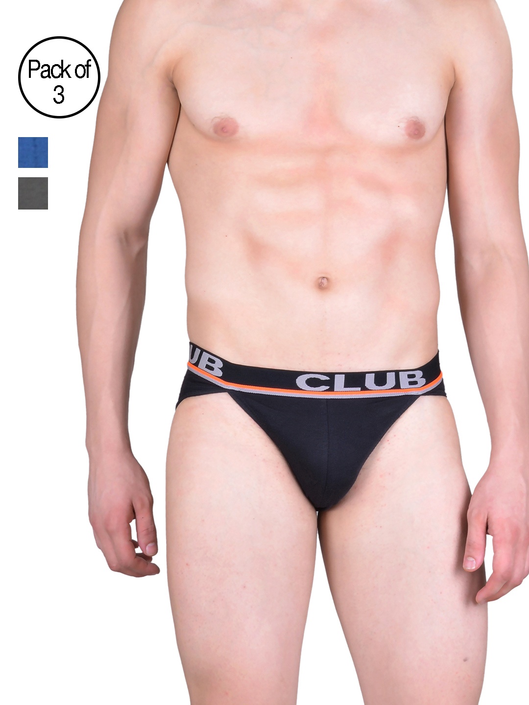 

Dollar Bigboss Men Pack of 3 Briefs MDBR-03-R1-PO3, Black