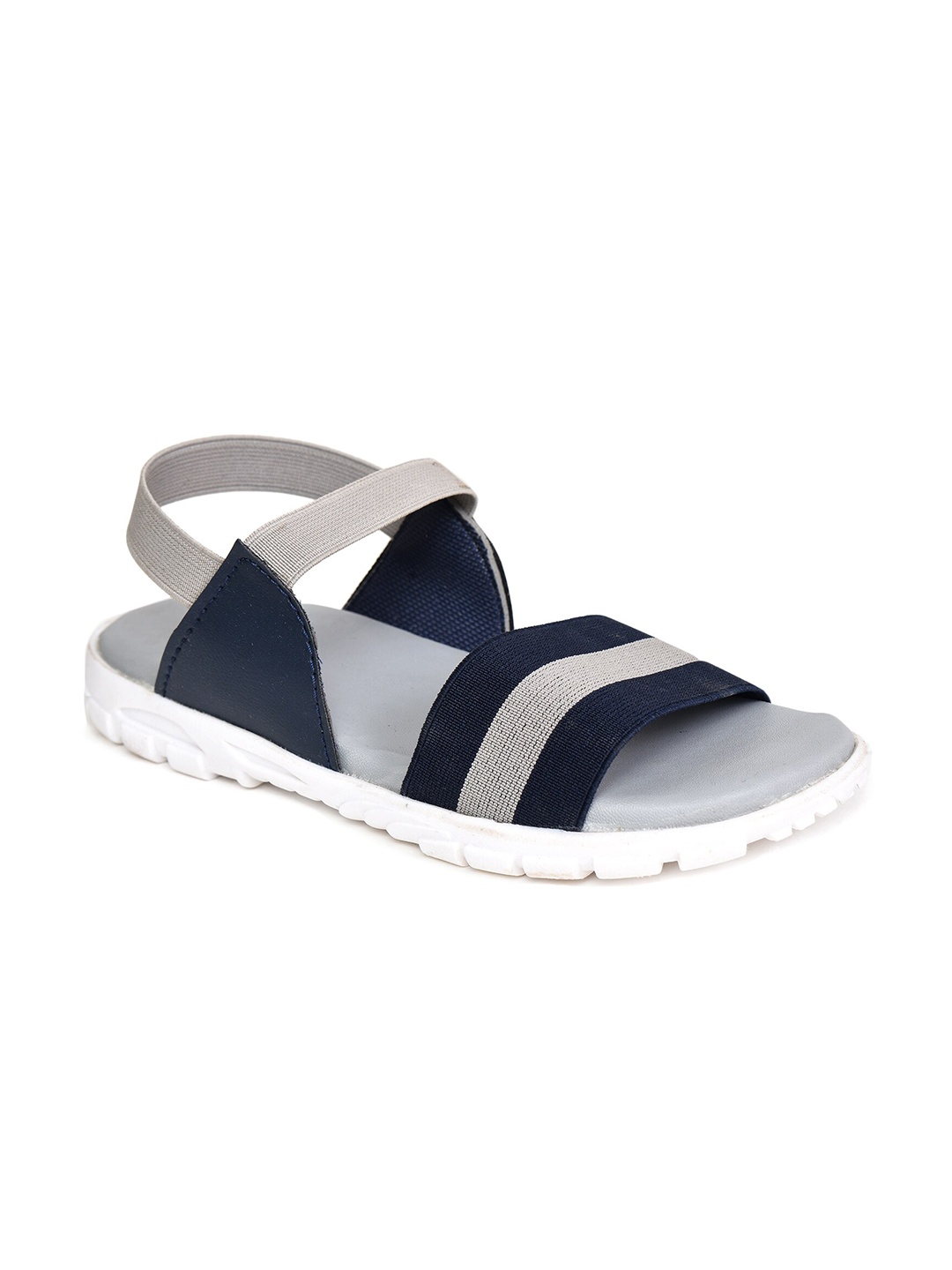

Ajanta Boys Striped Comfort Sandals, Grey