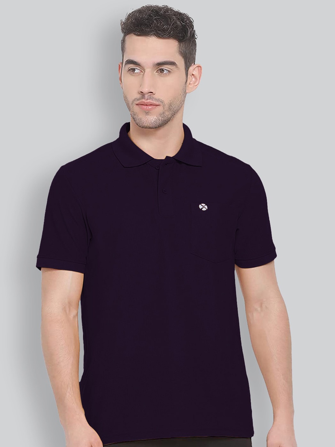

LUX NITRO Polo Collar Anti Odour T-shirt, Purple
