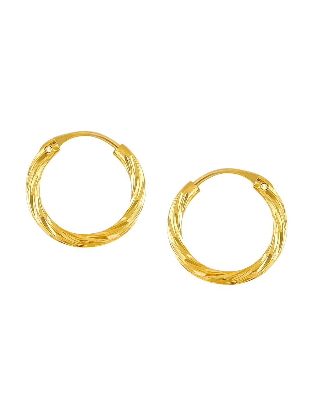 

Vighnaharta Gold-Plated Hoop Earrings