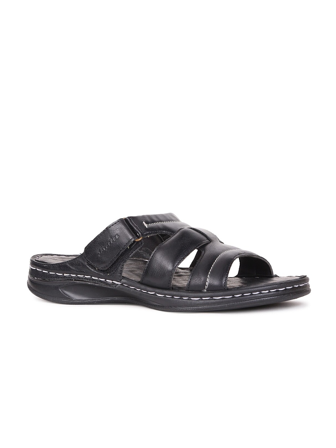 

Bata Men Textured Comfort Sandals, Black