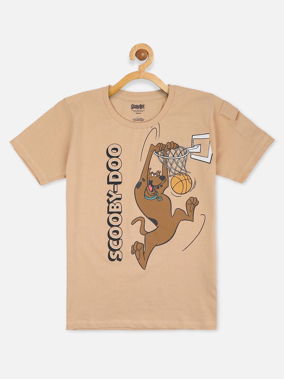

Kids Ville Boys Scooby Doo Printed Pure Cotton T-Shirt, Brown