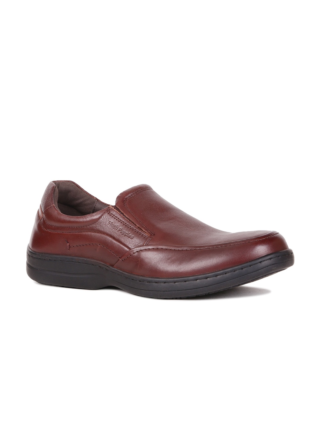 

Hush Puppies Men Street Leather Formal Slip-On Shoes, Brown