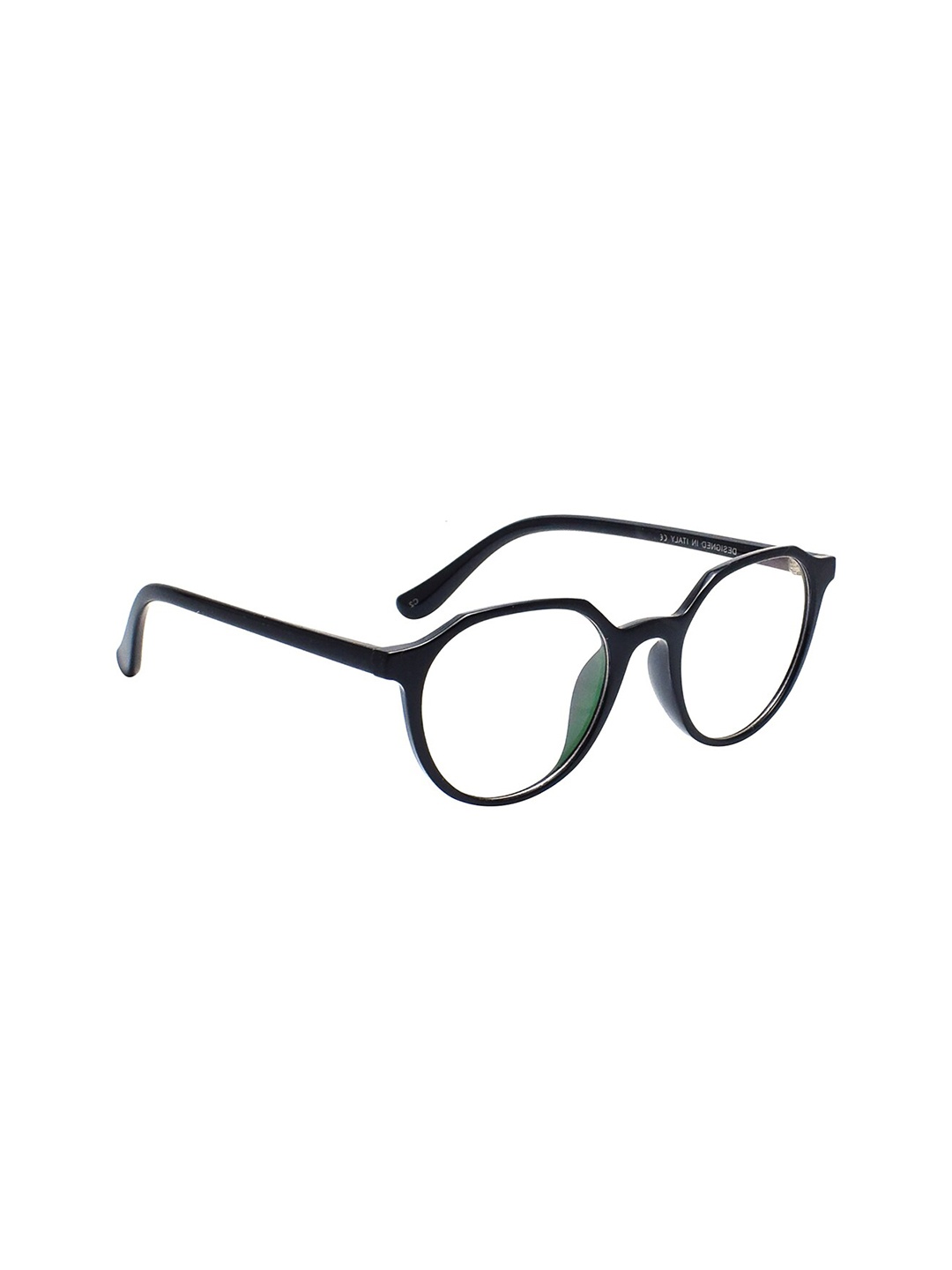 

Peter Jones Eyewear Full Rim Anti Glare Round Frame L108B, Black