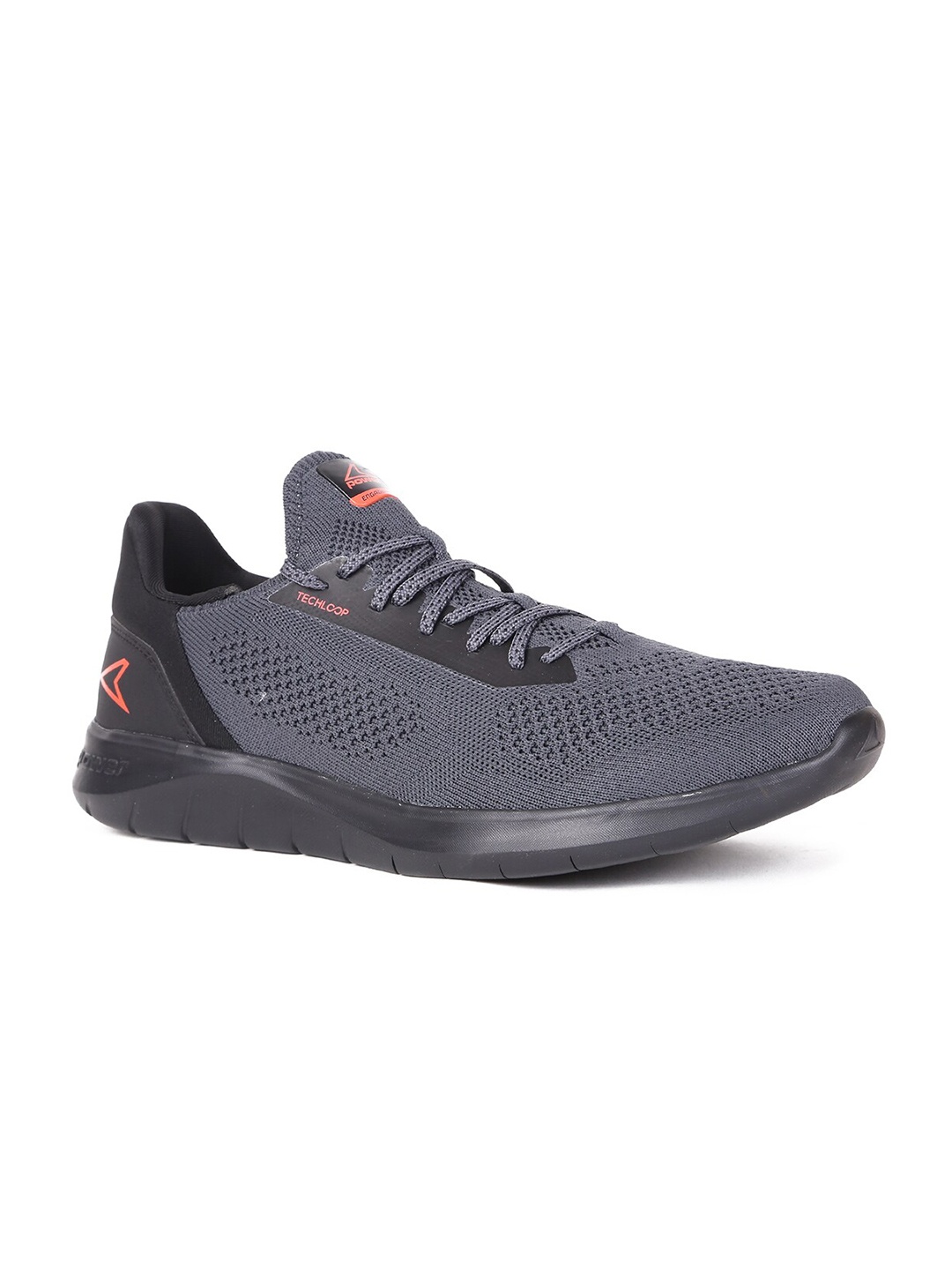 

Power Men Textile Running Non-Marking Shoes, Black