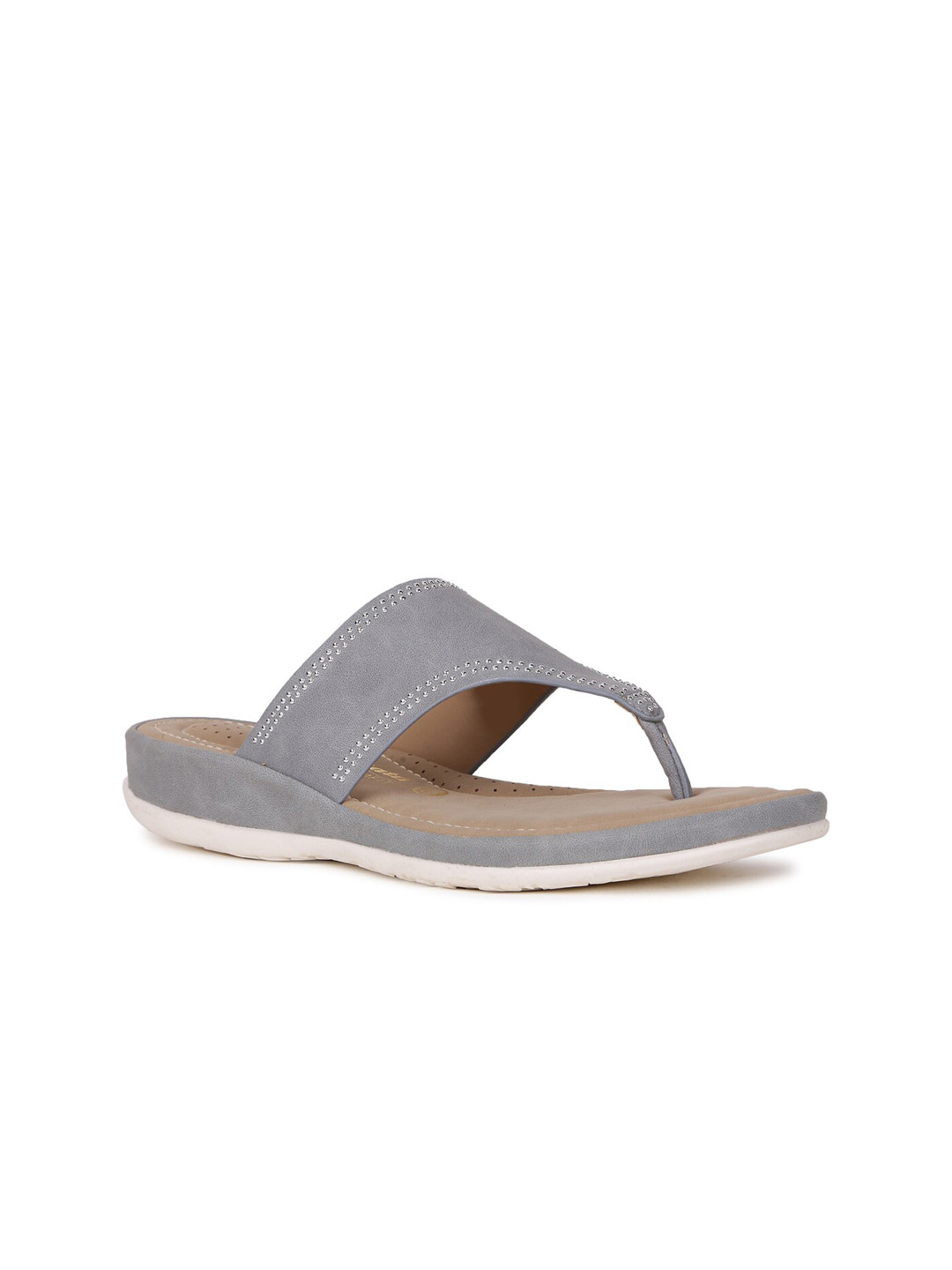 

Bata comfit Open Toe Slip-On T-Strap Flats, Blue