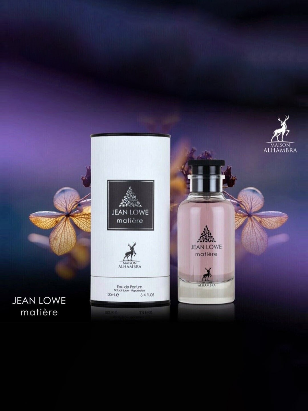 

Lattafa Jean Lowe Matiere Eau De Parfum - 100 ml, Pink