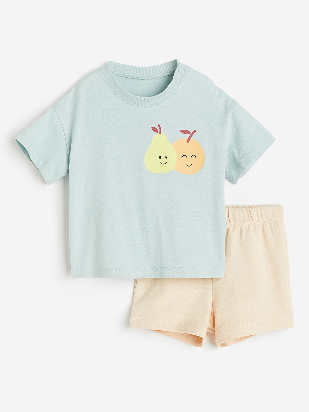 

H&M Girls 2-Piece Cotton Set, Turquoise blue