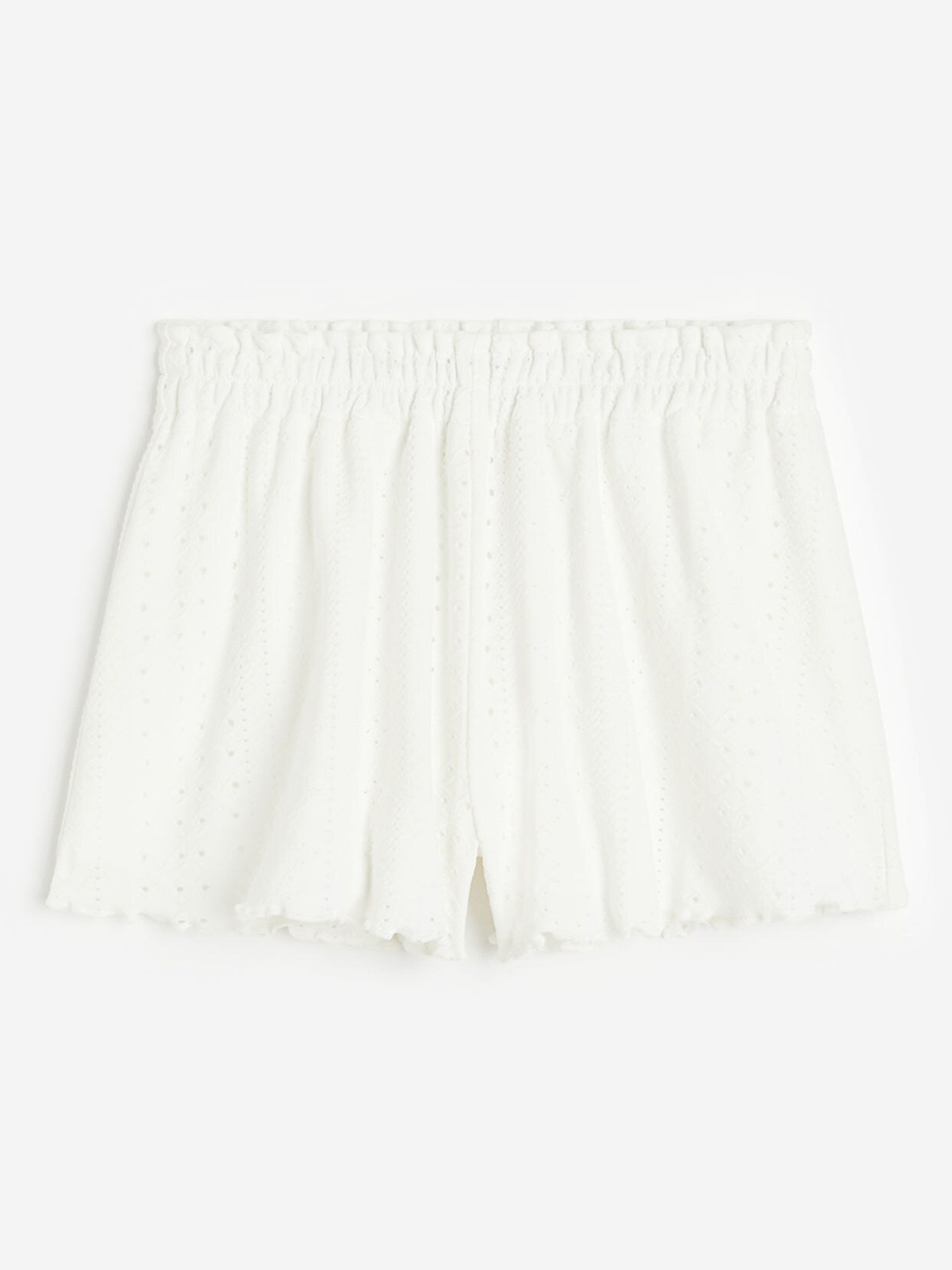 

H&M Girls Paper Bag Shorts, White