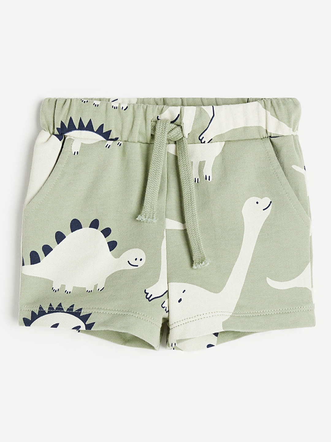 

H&M Boys Pure Cotton Jersey Shorts, Green