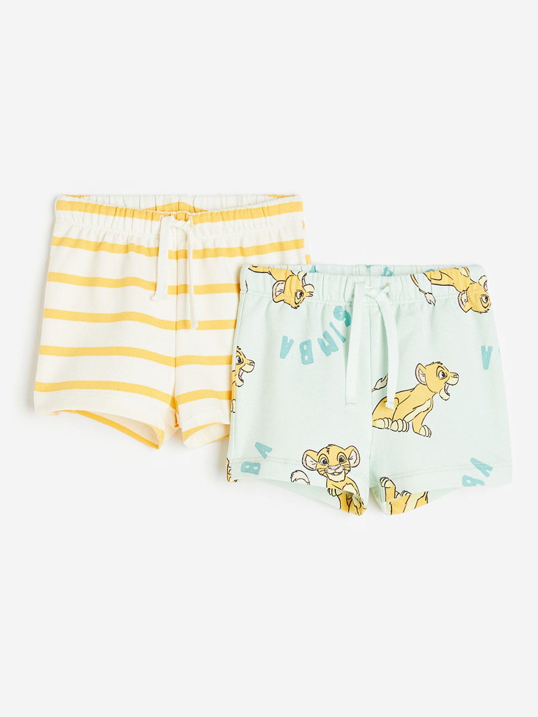 

H&M Boys 2-Pack Sweatshirt Shorts, Sea green