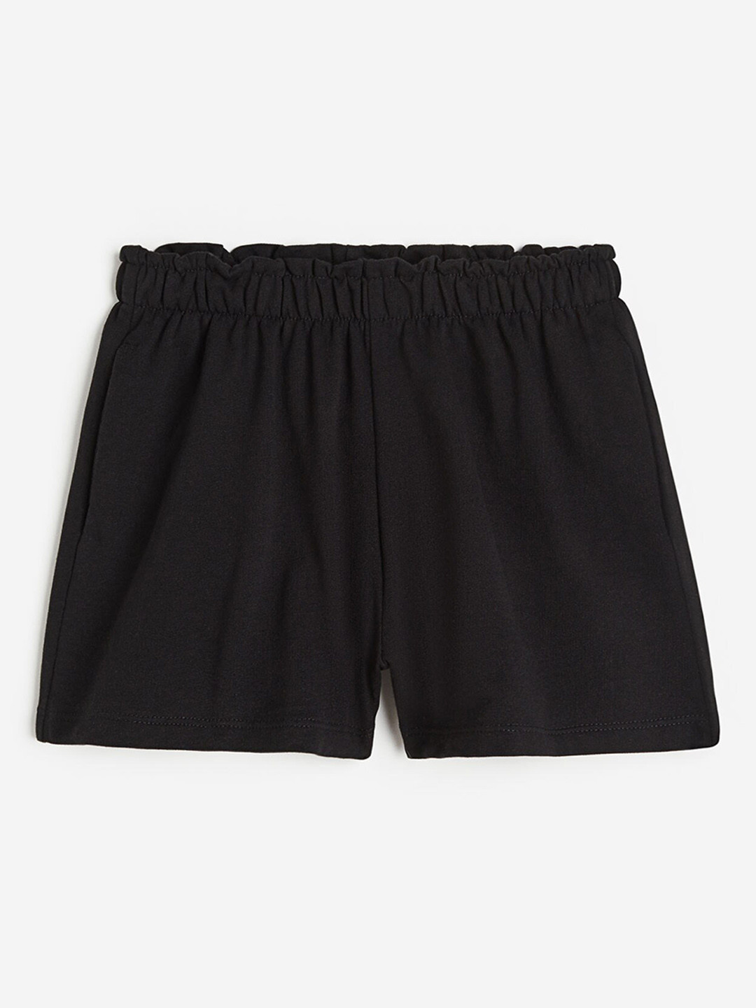 

H&M Girls Paper Bag Sweatshorts, Black