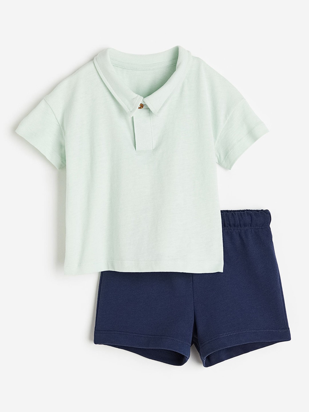 

H&M Boys 2-Piece Cotton Set, Sea green