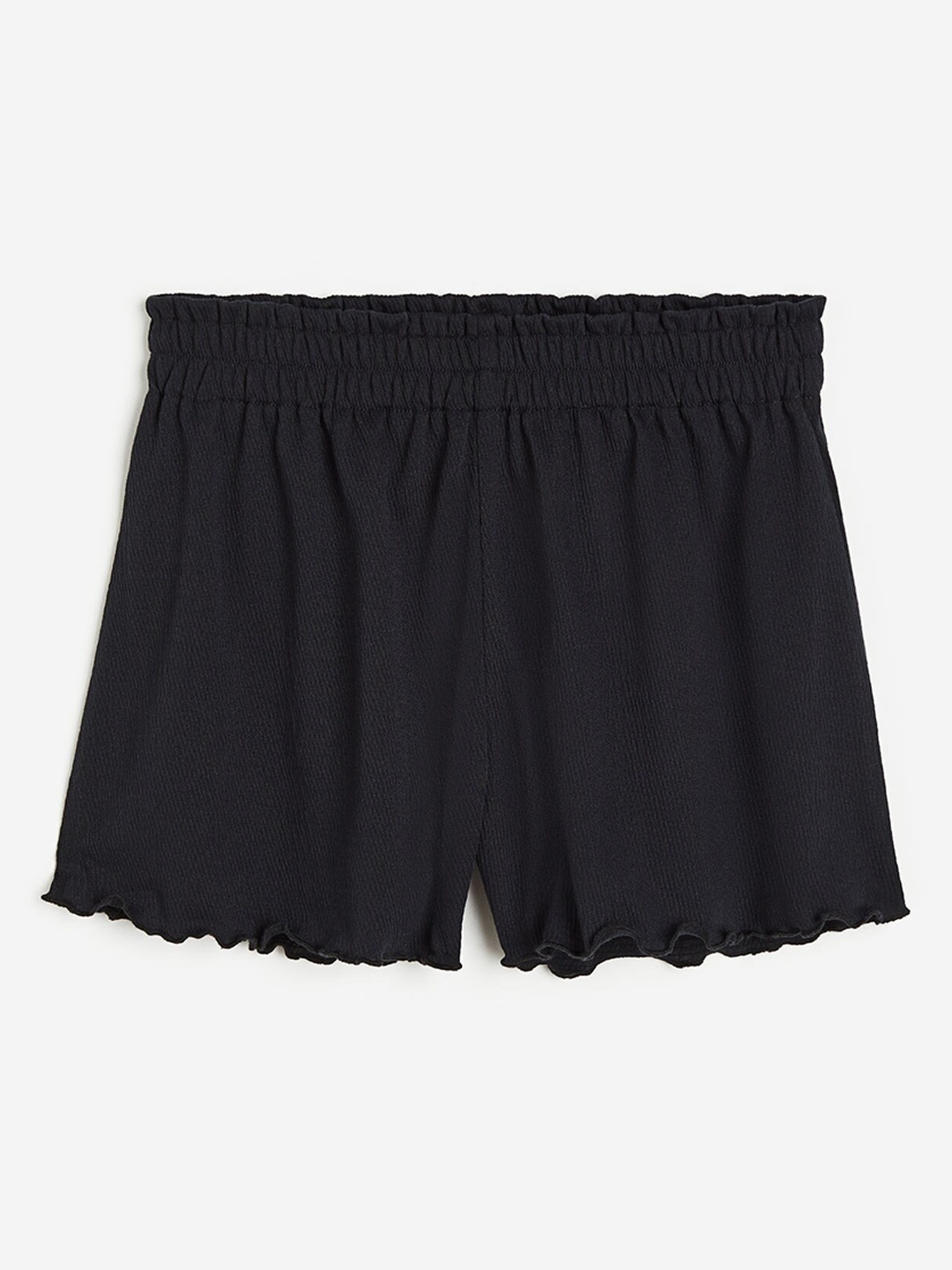 

H&M Girls Paper Bag Shorts, Black