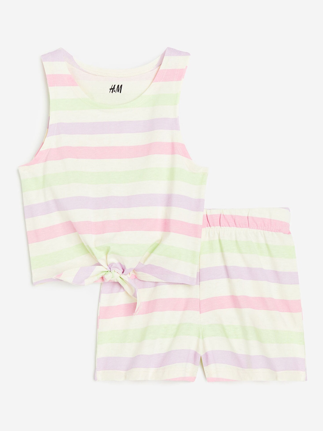 

H&M Girls 2-Piece Cotton Set, Green