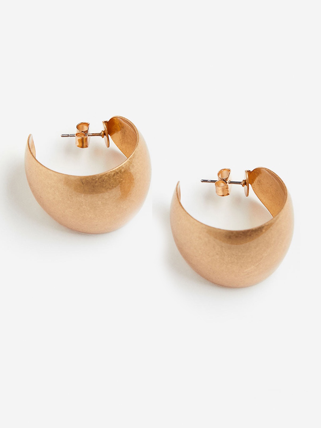 

H&M Wide Hoop Earrings, Gold