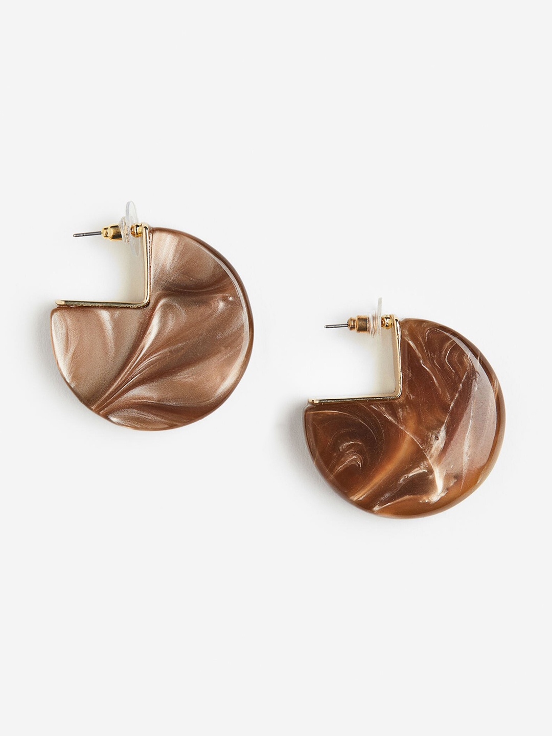 

H&M Earrings, Brown