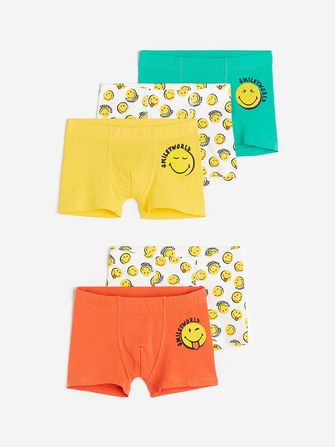 

H&M Boys 5-Pack Boxer Shorts, Yellow