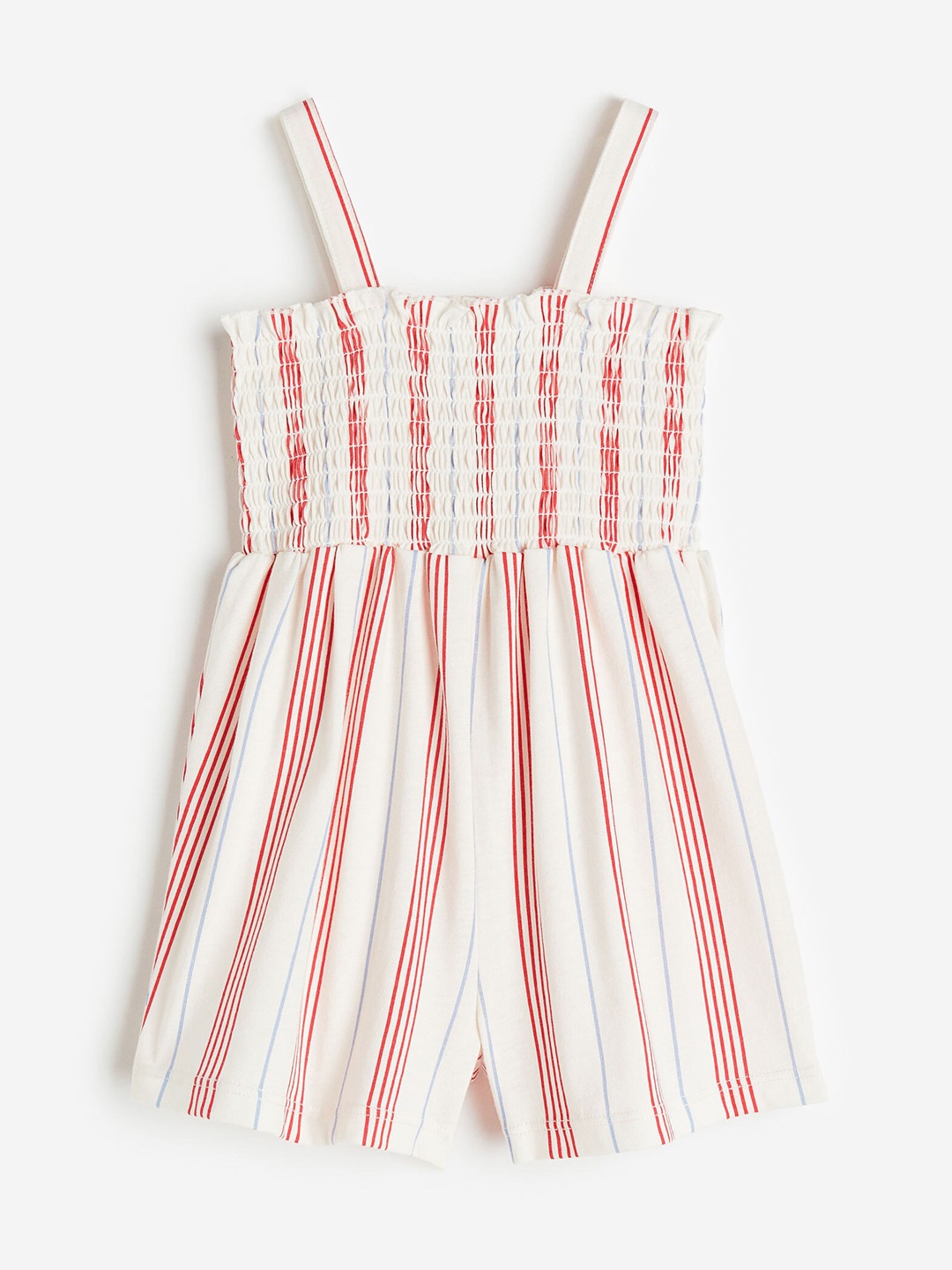 

H&M Infant Girls Smocked Romper Suit, White