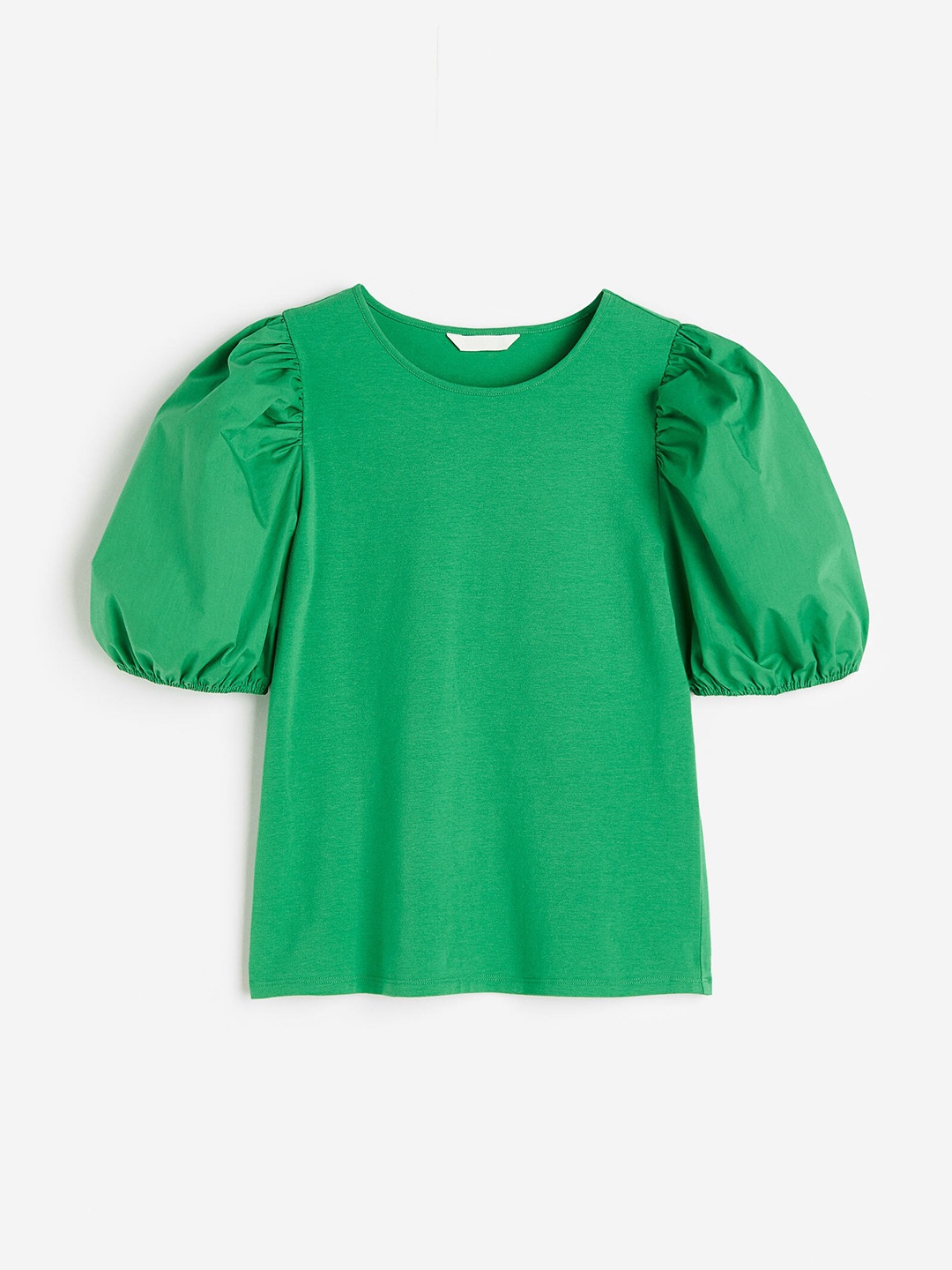 

H&M Puff-Sleeved Top, Green