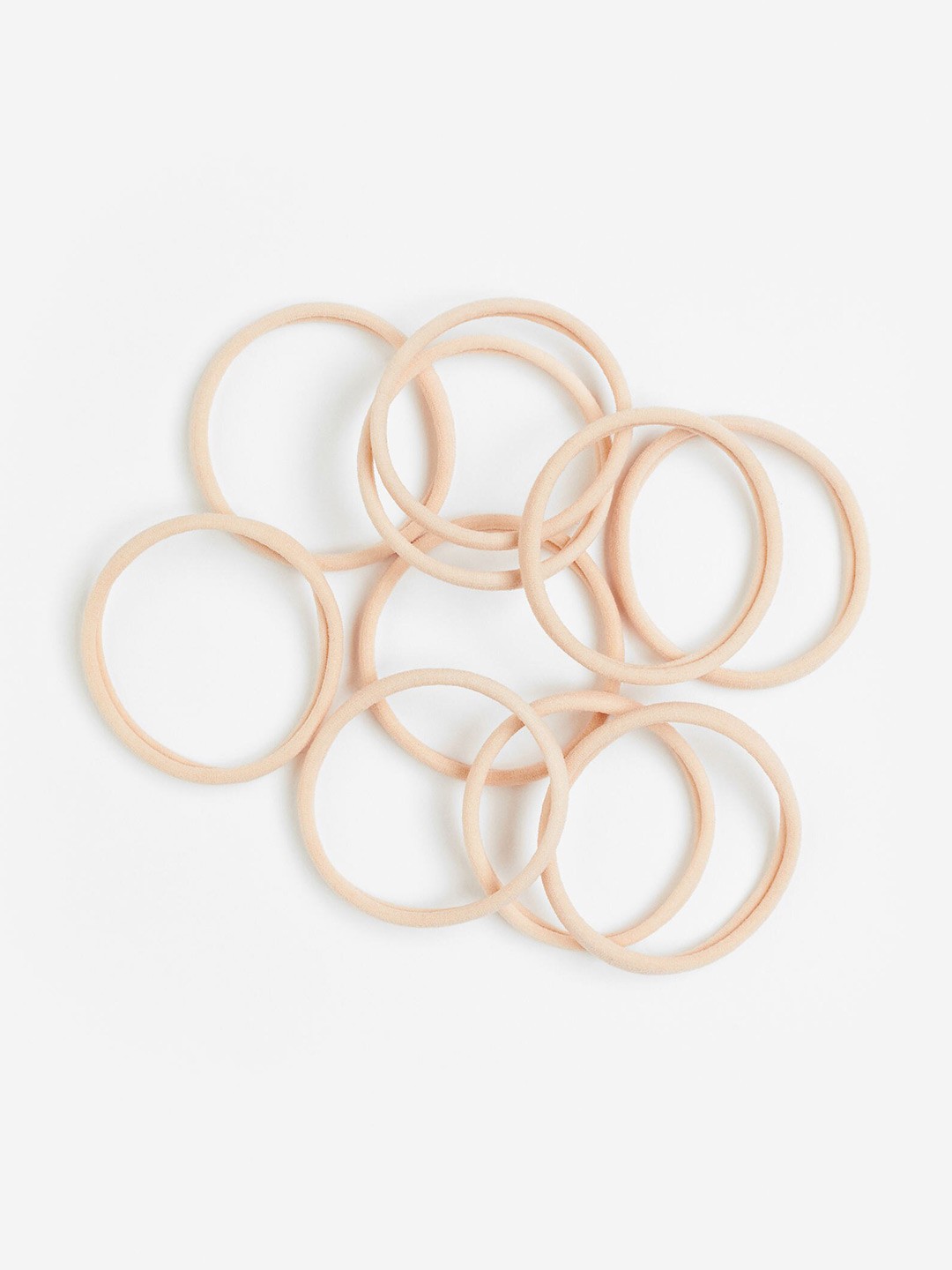 

H&M Women 10-Pack Hair Elastics, Beige