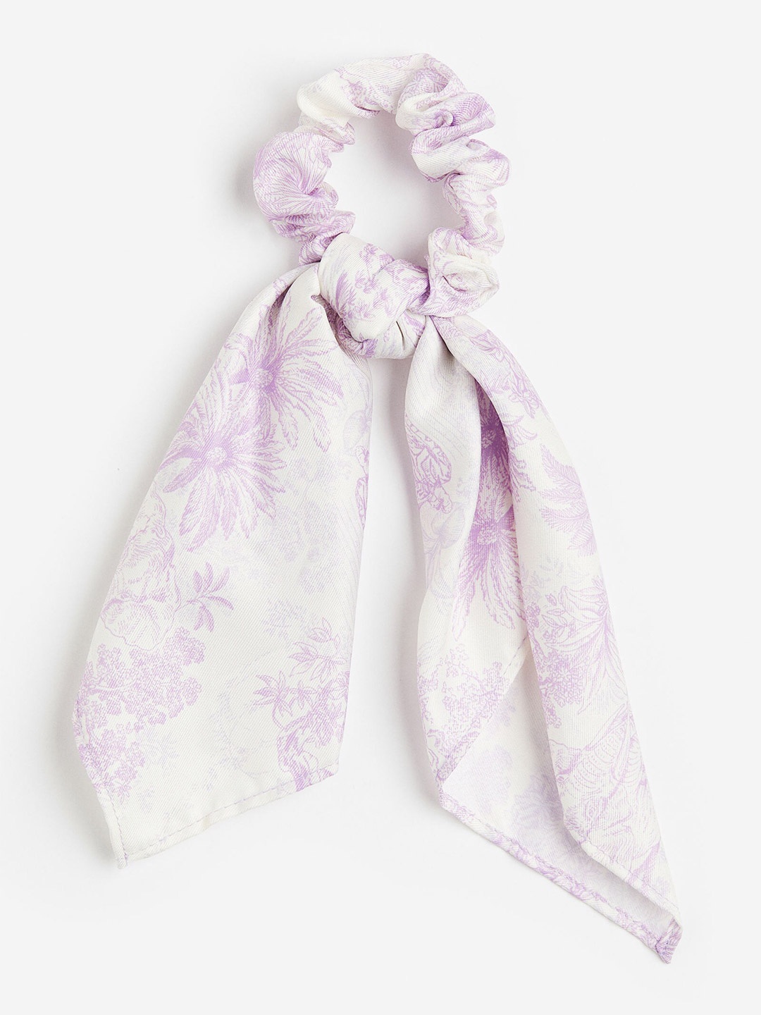 

H&M Scrunchie With a Scarf Detail, Purple