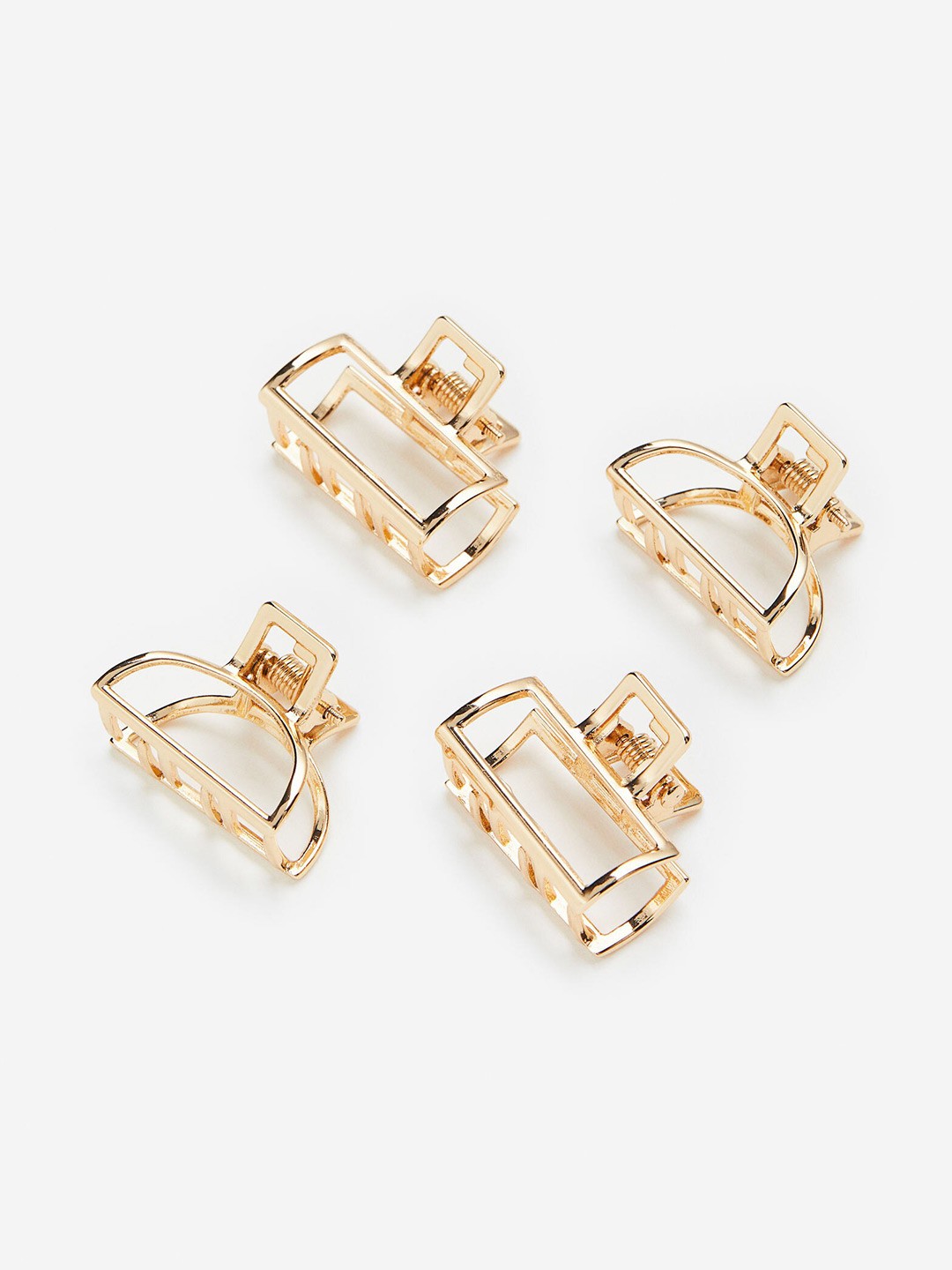 

H&M 4-Pack Hair Claws, Gold
