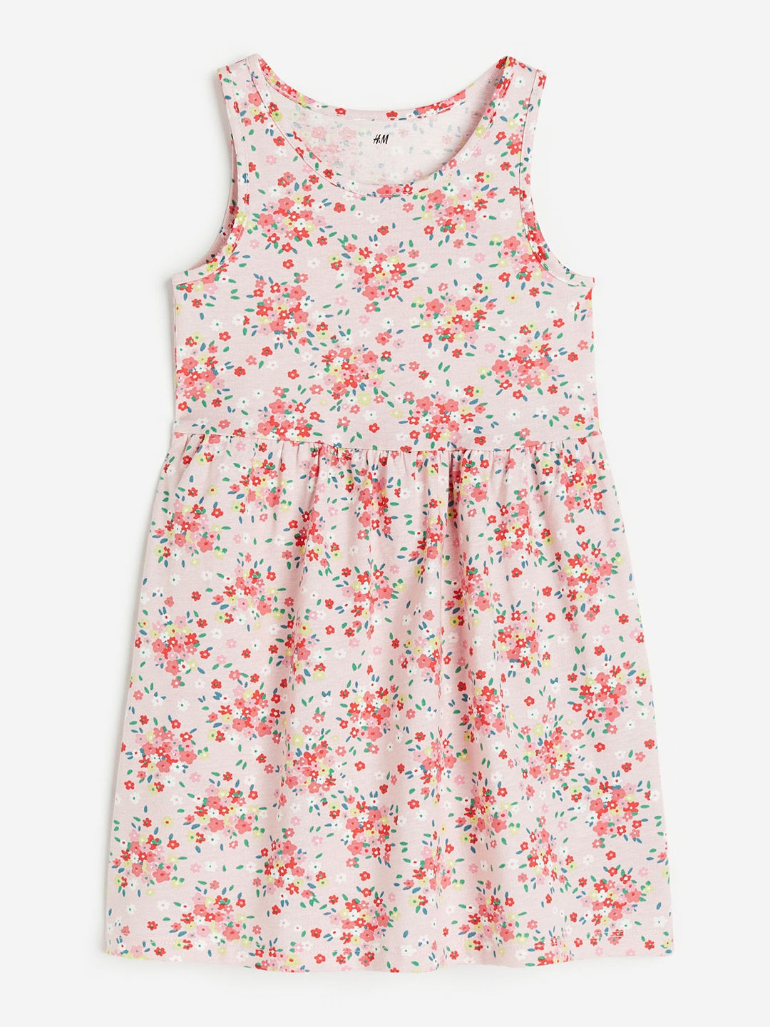 

H&M Girls Patterned Cotton Dress, Pink