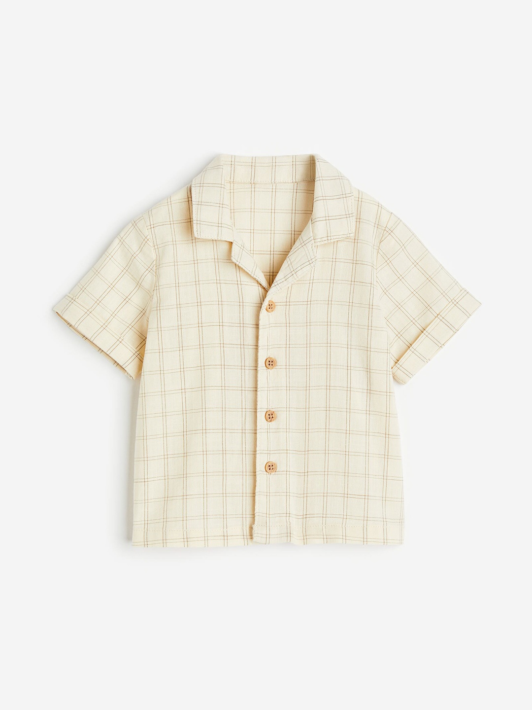 

H&M Boys Short-Sleeved Resort Shirt, Beige