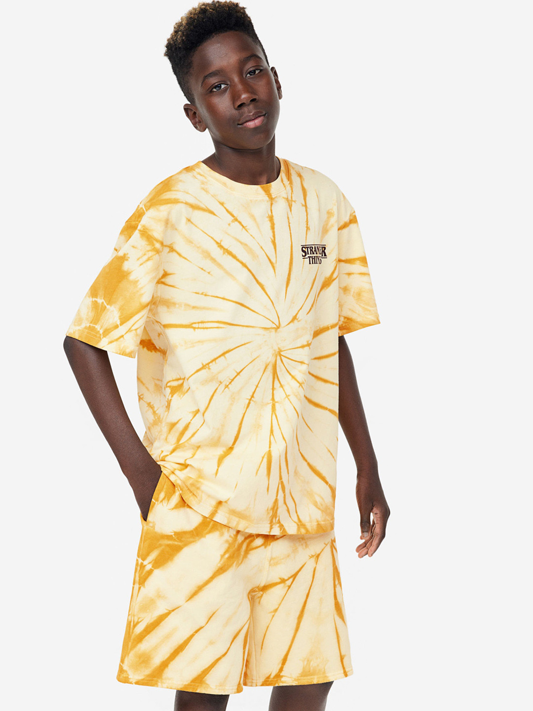 

H&M Boys Patterned Sweatshorts, Yellow