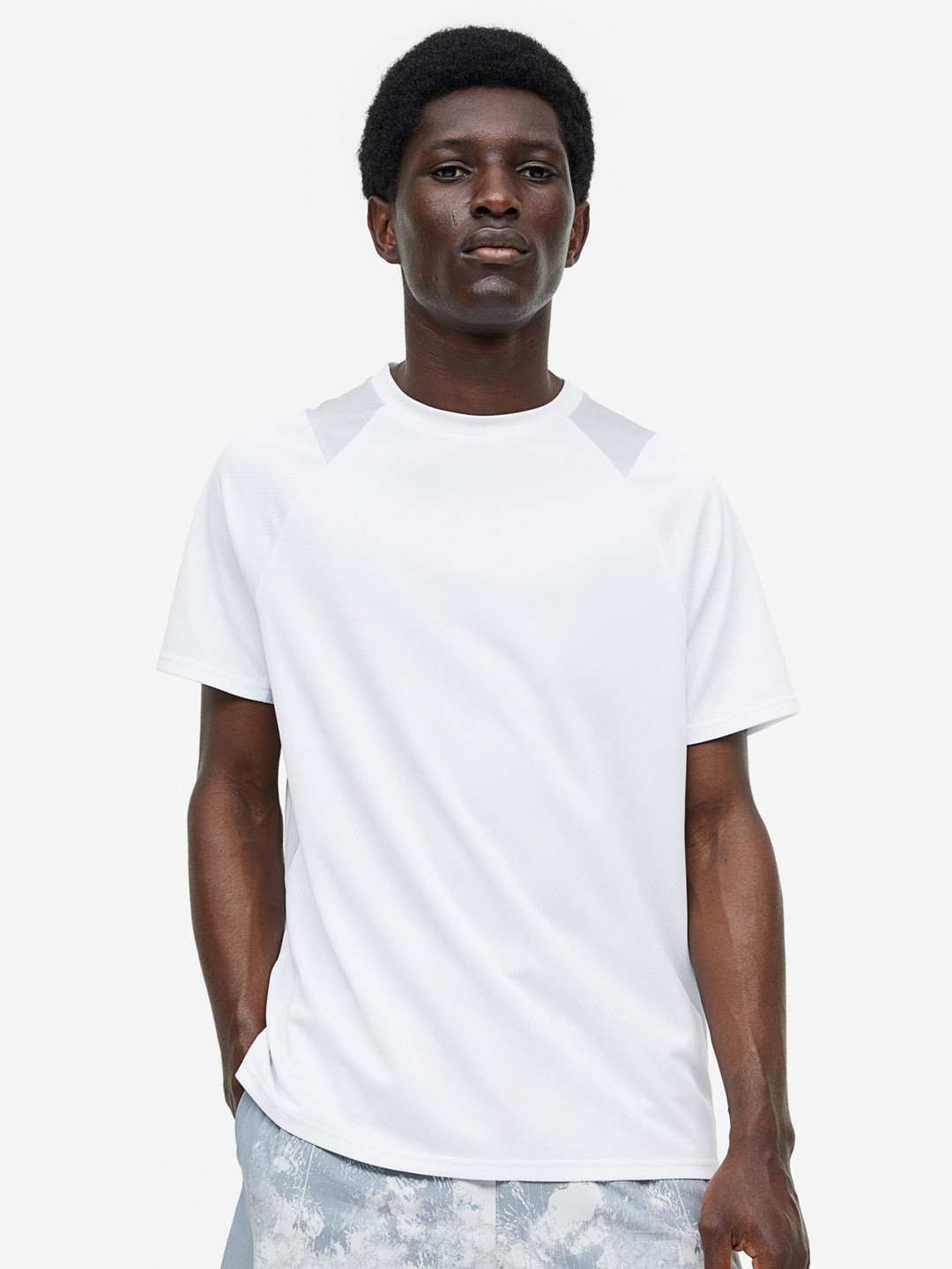 

H&M Men DryMove Sports Top, White