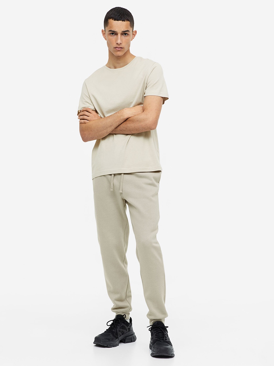 

H&M Men Regular Fit T-shirt, Beige