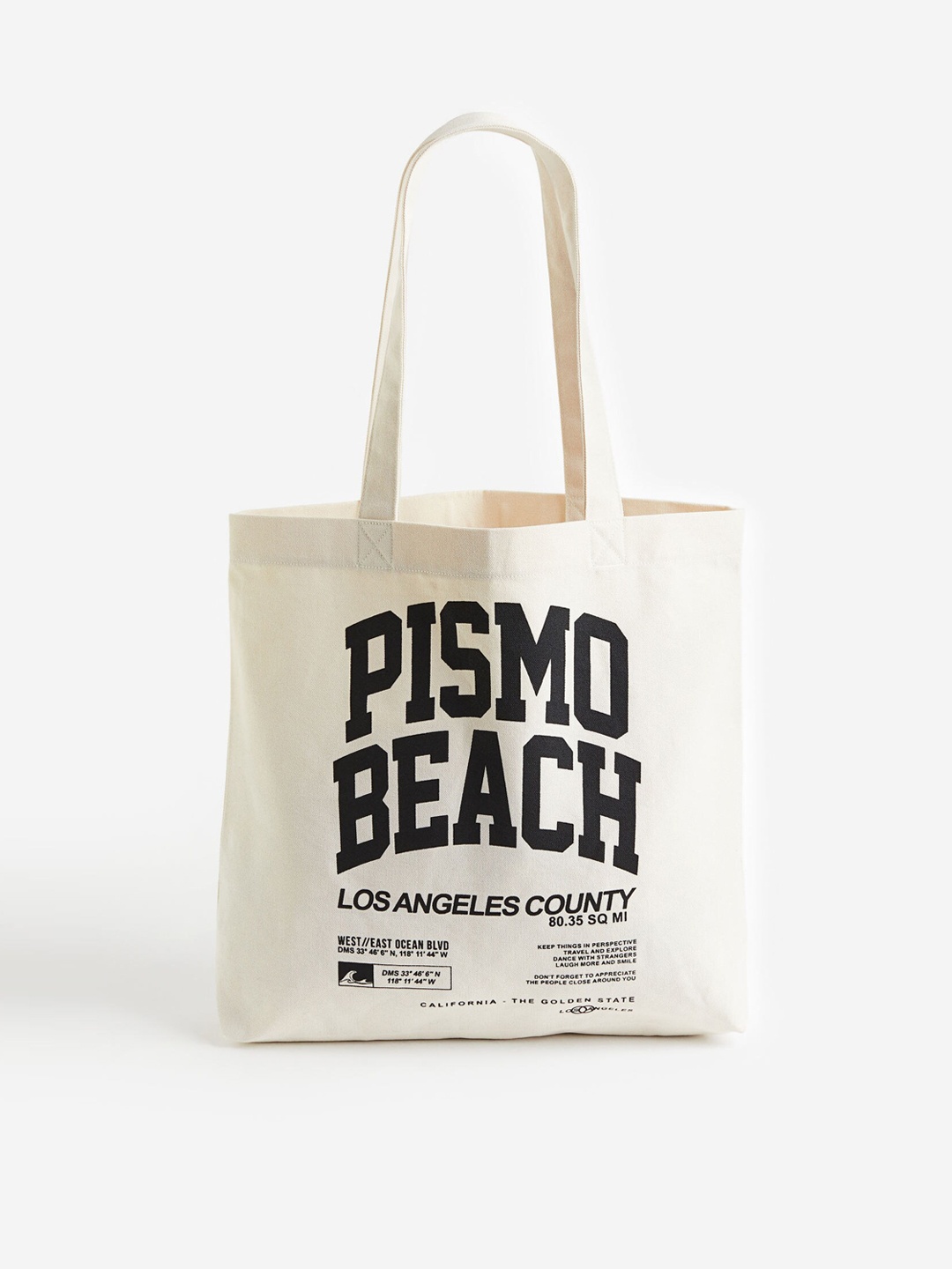 

H&M Printed Canvas Shopper Bag, Multi