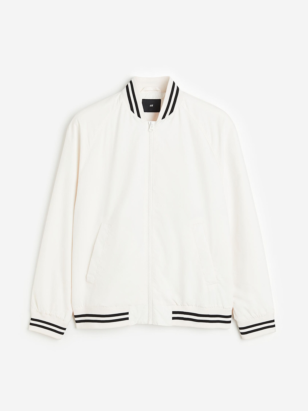 

H&M Men Bomber Jacket, White