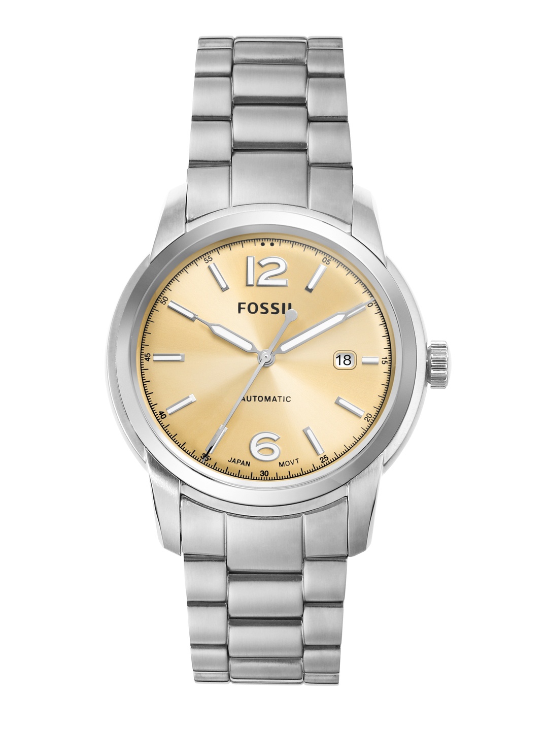 

Fossil Men Heritage Skeleton Automatic Analogue Watch ME3231, Gold