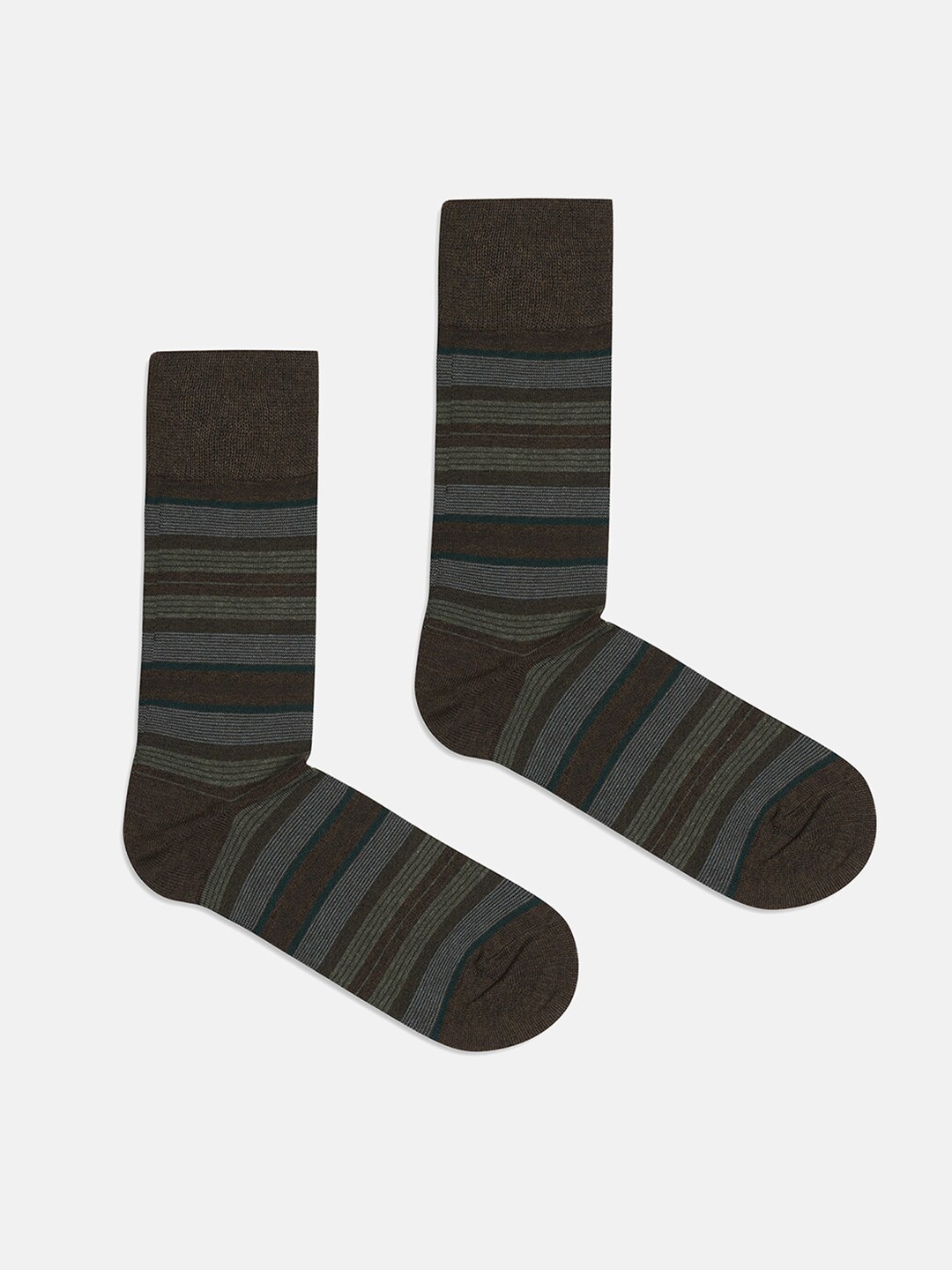 

Blackberrys Men Patterned Calf-Length Socks, Olive